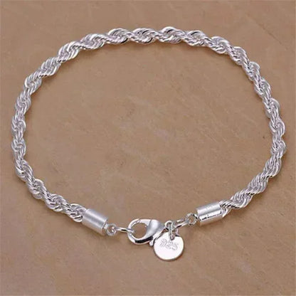 Adjustable Size 925 Sterling Silver Bangle Cuff Dreamcatcher Tassel Feather Round Bead Charm Bracelet Jewelry For Women Wedding